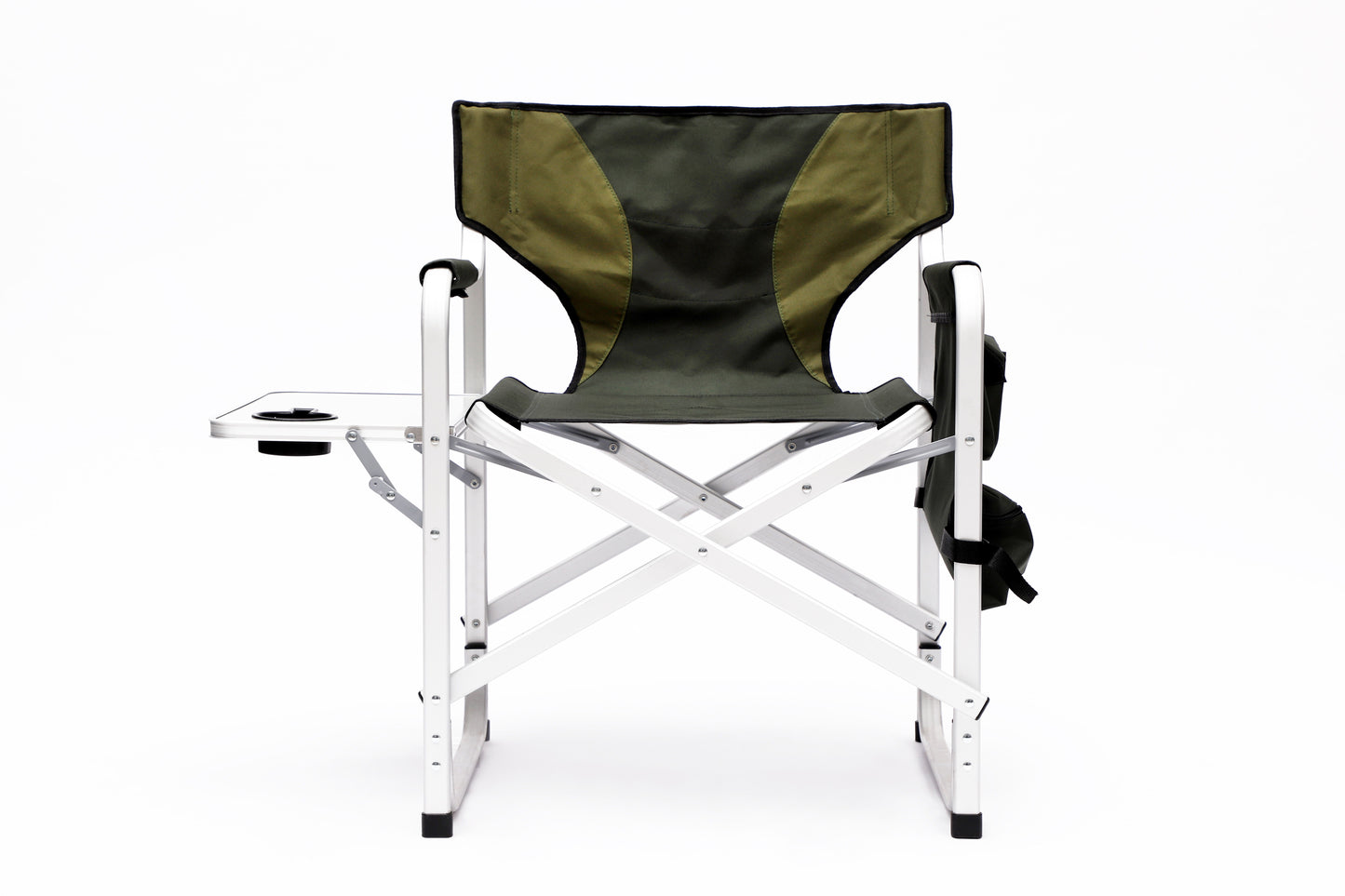 Padded Folding Outdoor Chair With Side Table And Storage Pockets, Lightweight Oversized Directors Chair For Indoor, Outdoor Camping, Picnics And Fishing