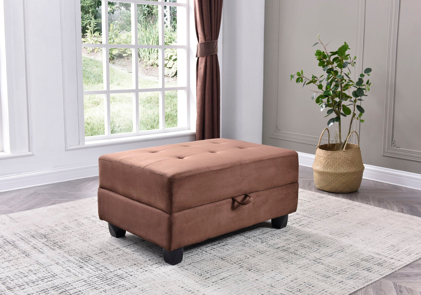 Stylish Storage Contemporary Ottoman