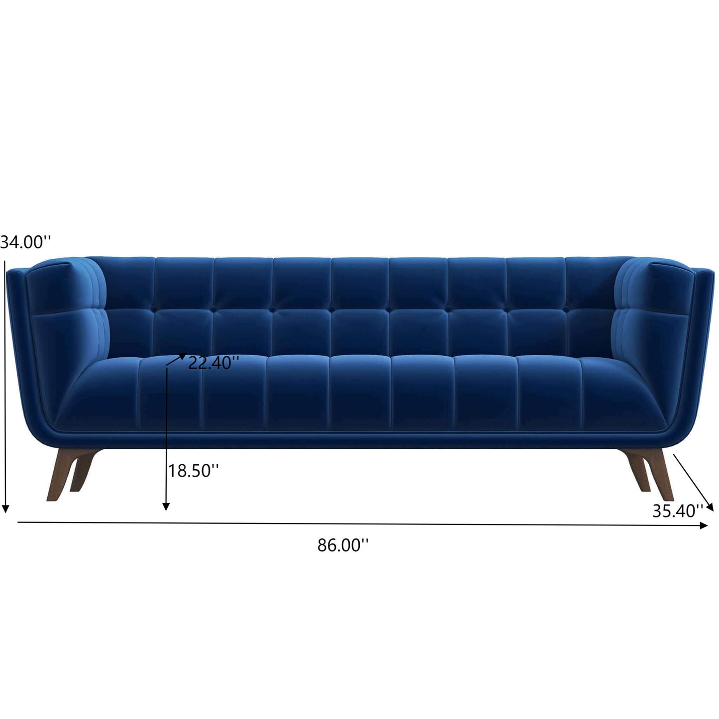 Addison - Mid-Century Modern Design Tufted Sofa