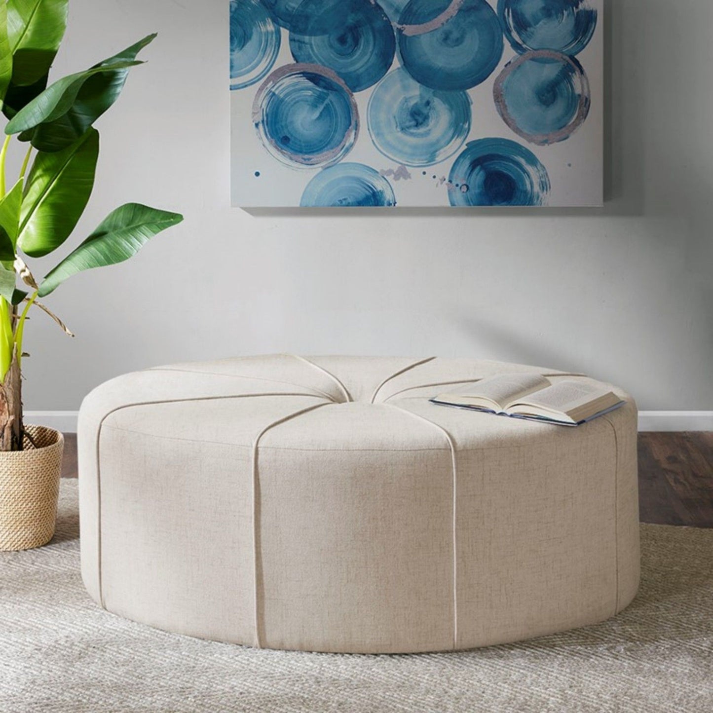 Modern Style Large Cocktail Ottoman