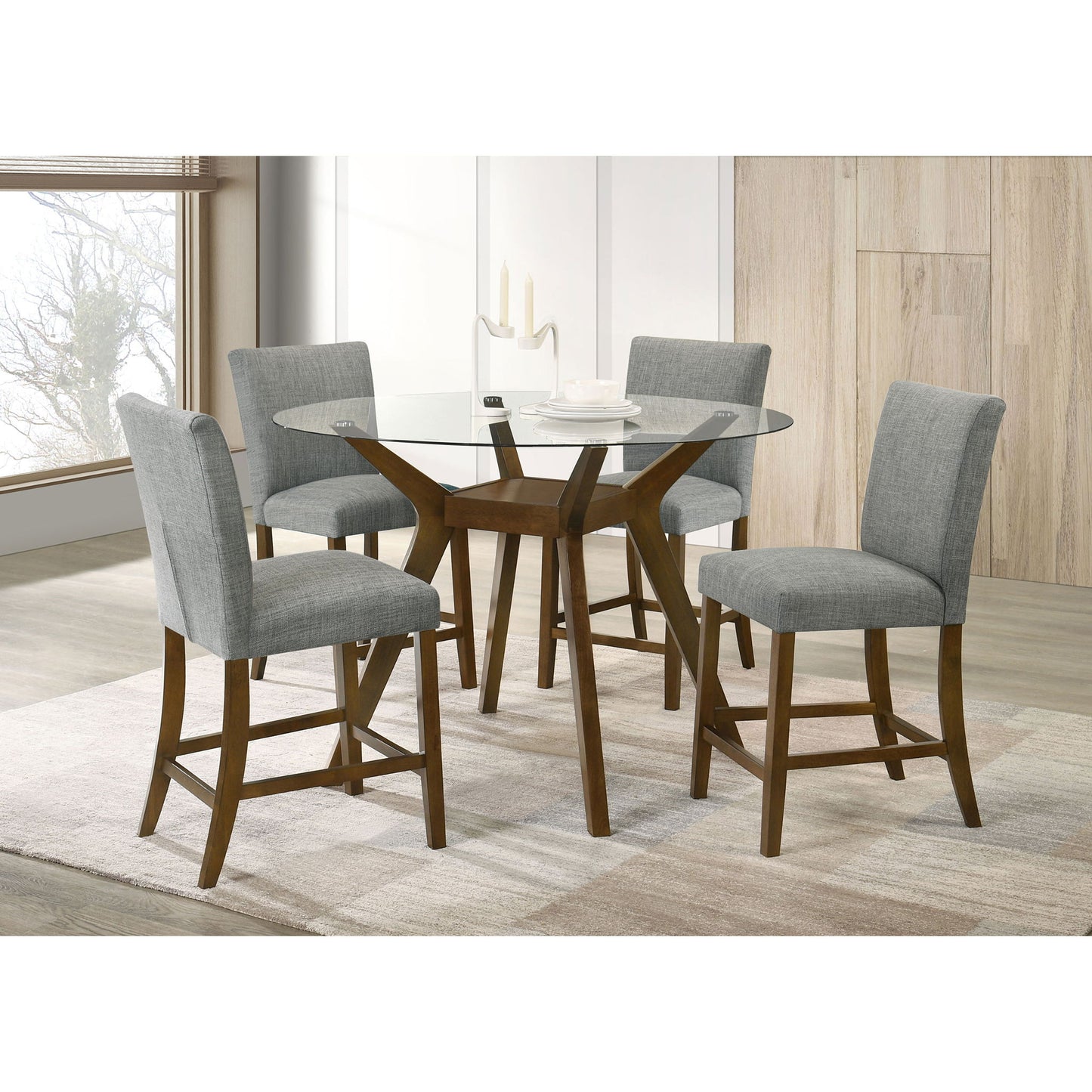 Flynn - 5 Piece Counter Height Dining Set