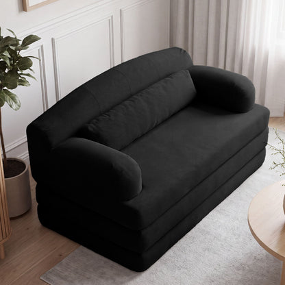 2 Seater Sofa Bed, Compact Foldable Floor Couch