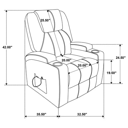 Power Lift Massage Recliner With Heat And Remote Control