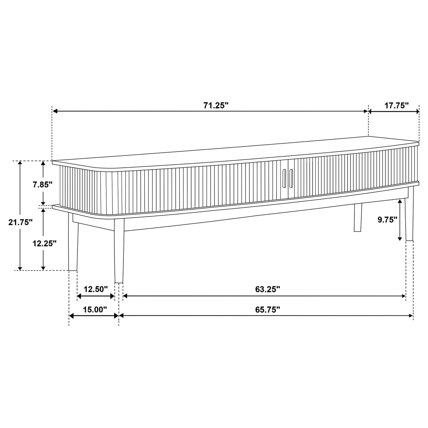Teleli - TV Stand - Natural