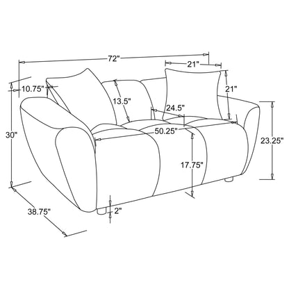 Tampa - Loveseat - Greige
