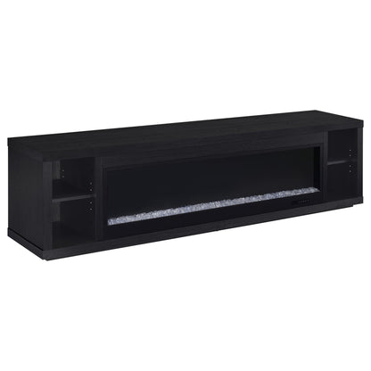 Joselyn - Fireplace TV Stand With Flame Visualizer - Black