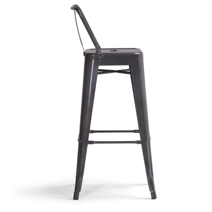 Rayne - Curved Back Metal Stool (Set of 2)