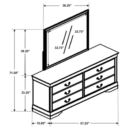 6 Drawer Dresser With Mirror