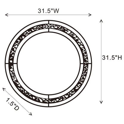 Lixue - Round Wall Mirror LED Lighting - Silver