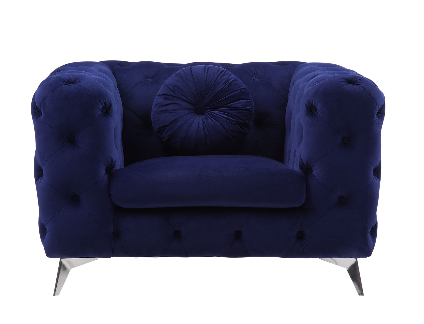 Atronia - Velvet Chair - Blue