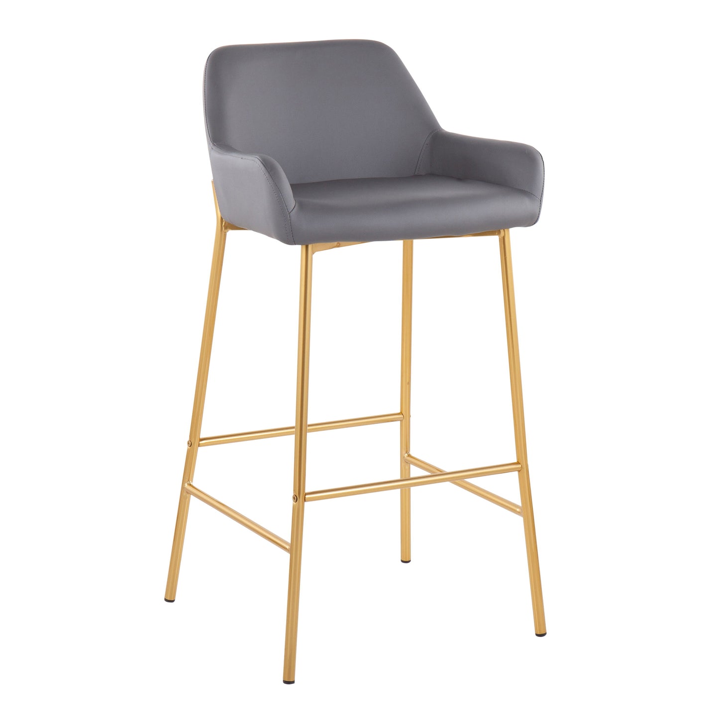 Daniella - Stylish Contemporary Glam Fixed Height Bar Stool (Set of 2)