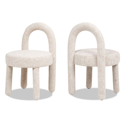 Penny - Round Arched Fully Upholstered Dining Side Chair (Set of 2)