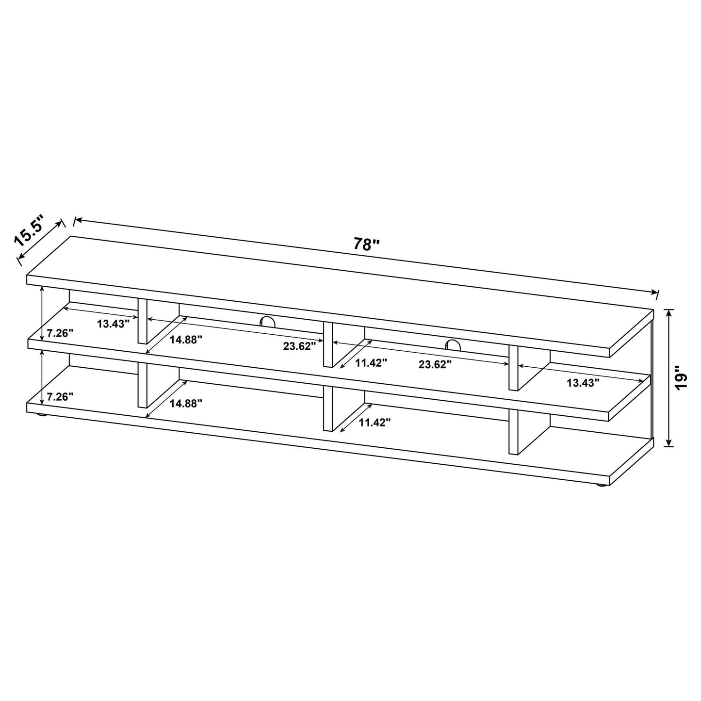 Starnes - 2 Tier TV Stand