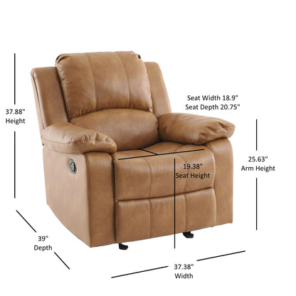 Charlotte - Glider Recliner With Classic Style