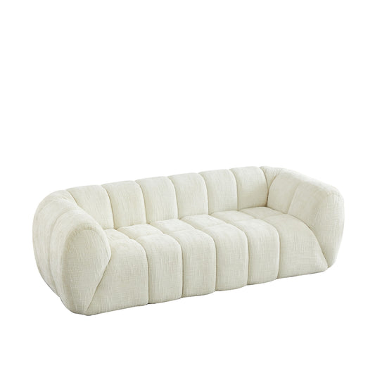 Quilted Cloud Sofa, Three-Seater - Beige