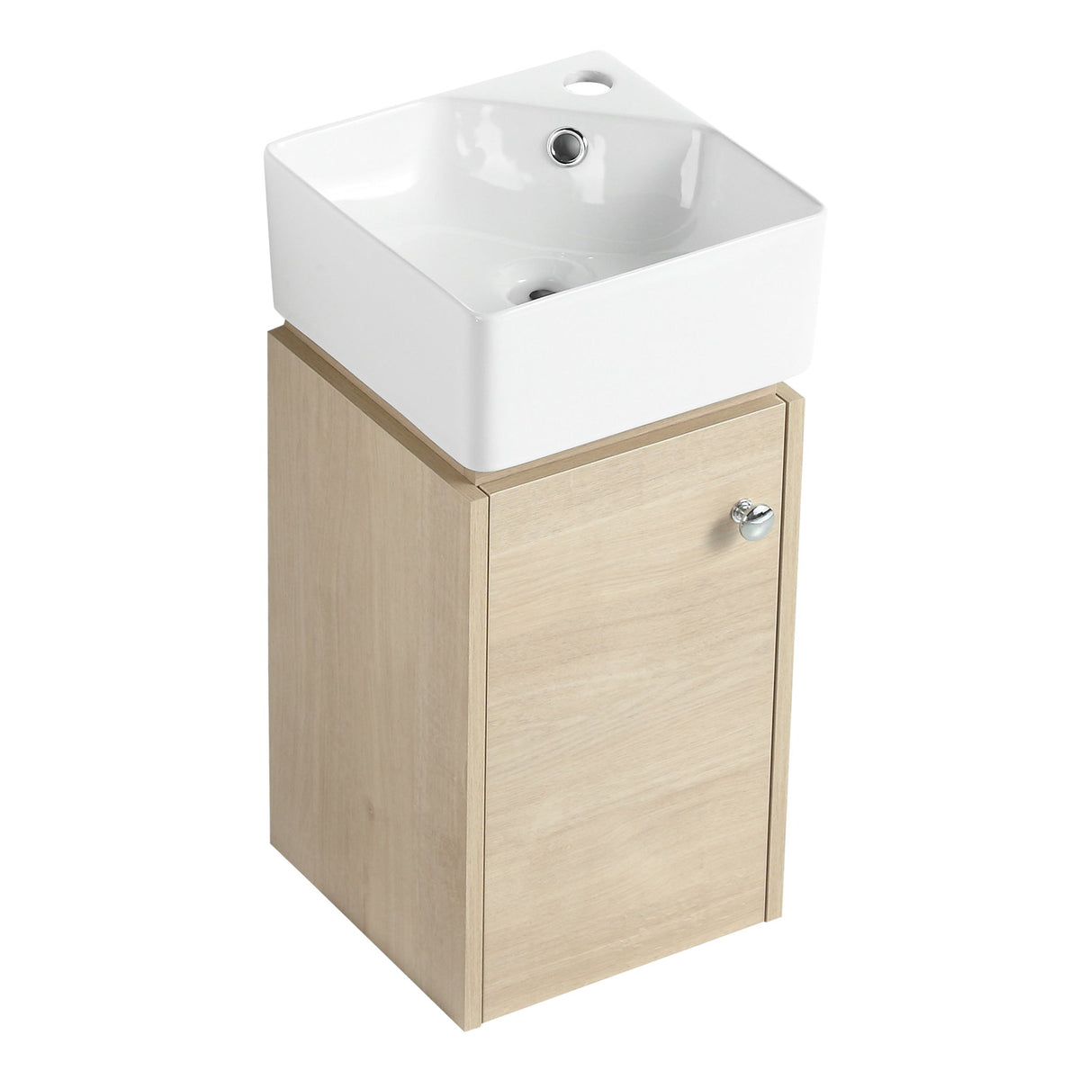 Wall Mounted Bathroom Vanity With Sink, Soft Close Door, Compact Design For Small Bathrooms