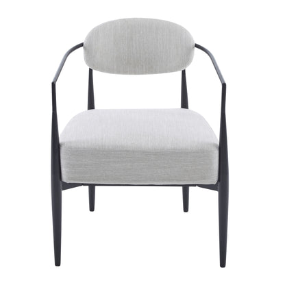 Modern Upholstered Accent Armchair With Pocket Spring Seat