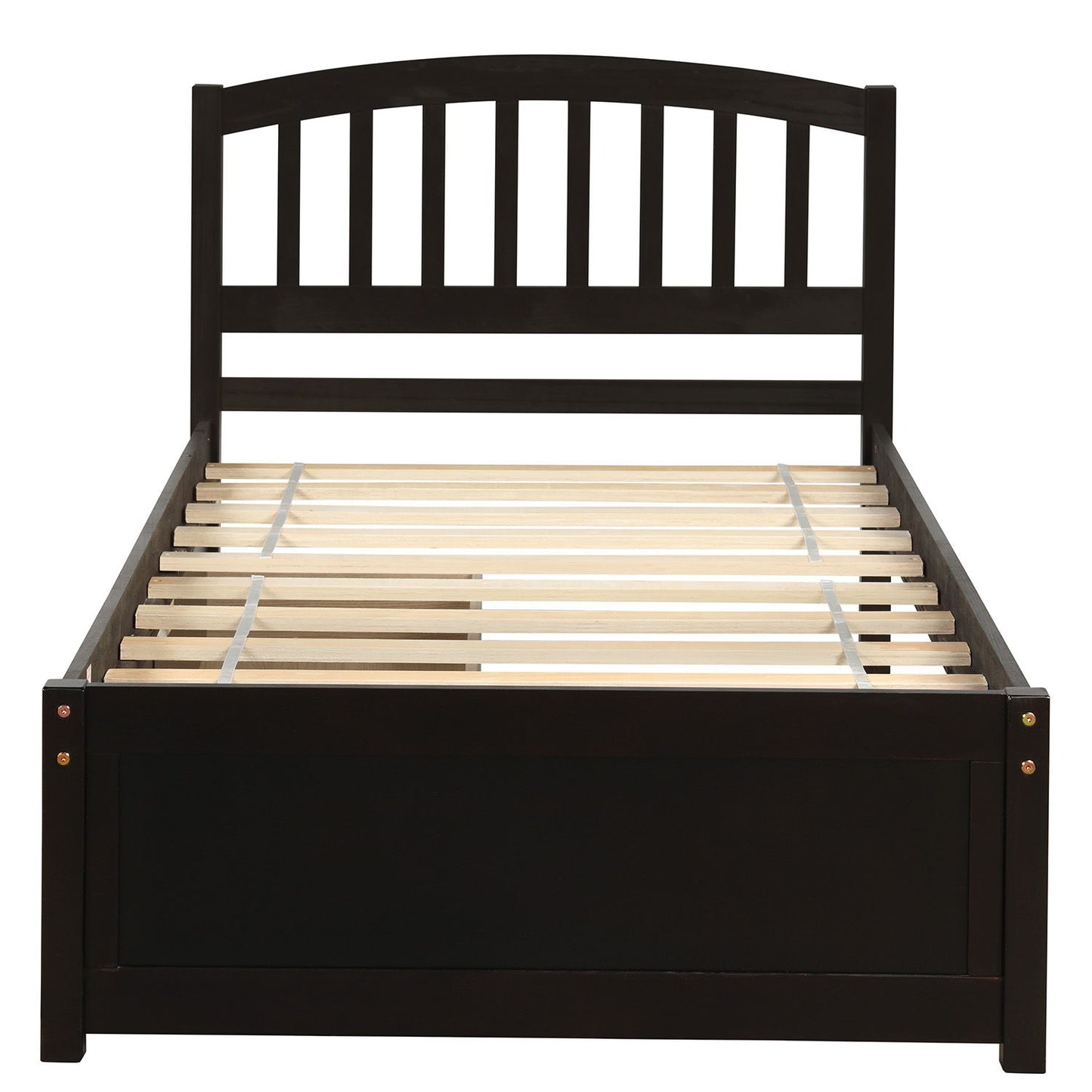 Platform Storage Bed Wood Bed Frame With Two Drawers And Headboard