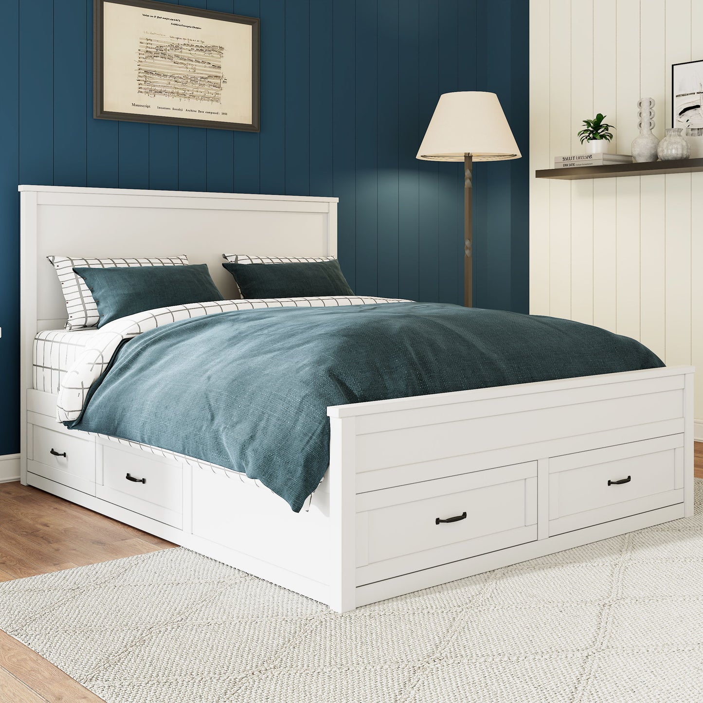 Storage Bed Frame With 6 Drawers
