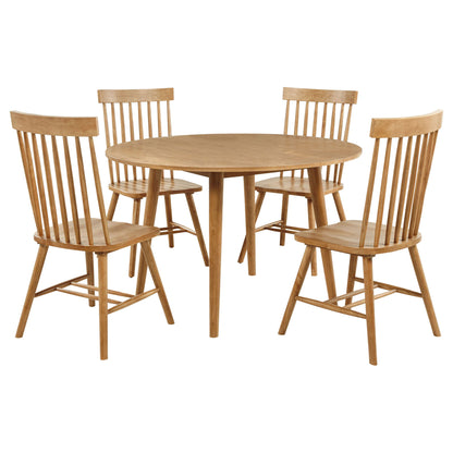 Finley - 5 Piece Dining Set With Round Table And Spindle Back Chairs