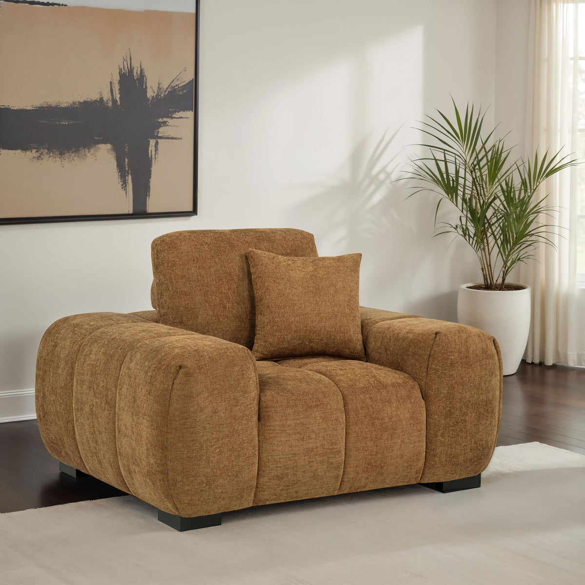 Plather - Accent Chair - Amber