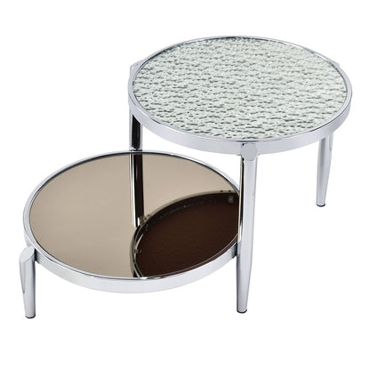 Abbe - Coffee Table - Glass & Chrome