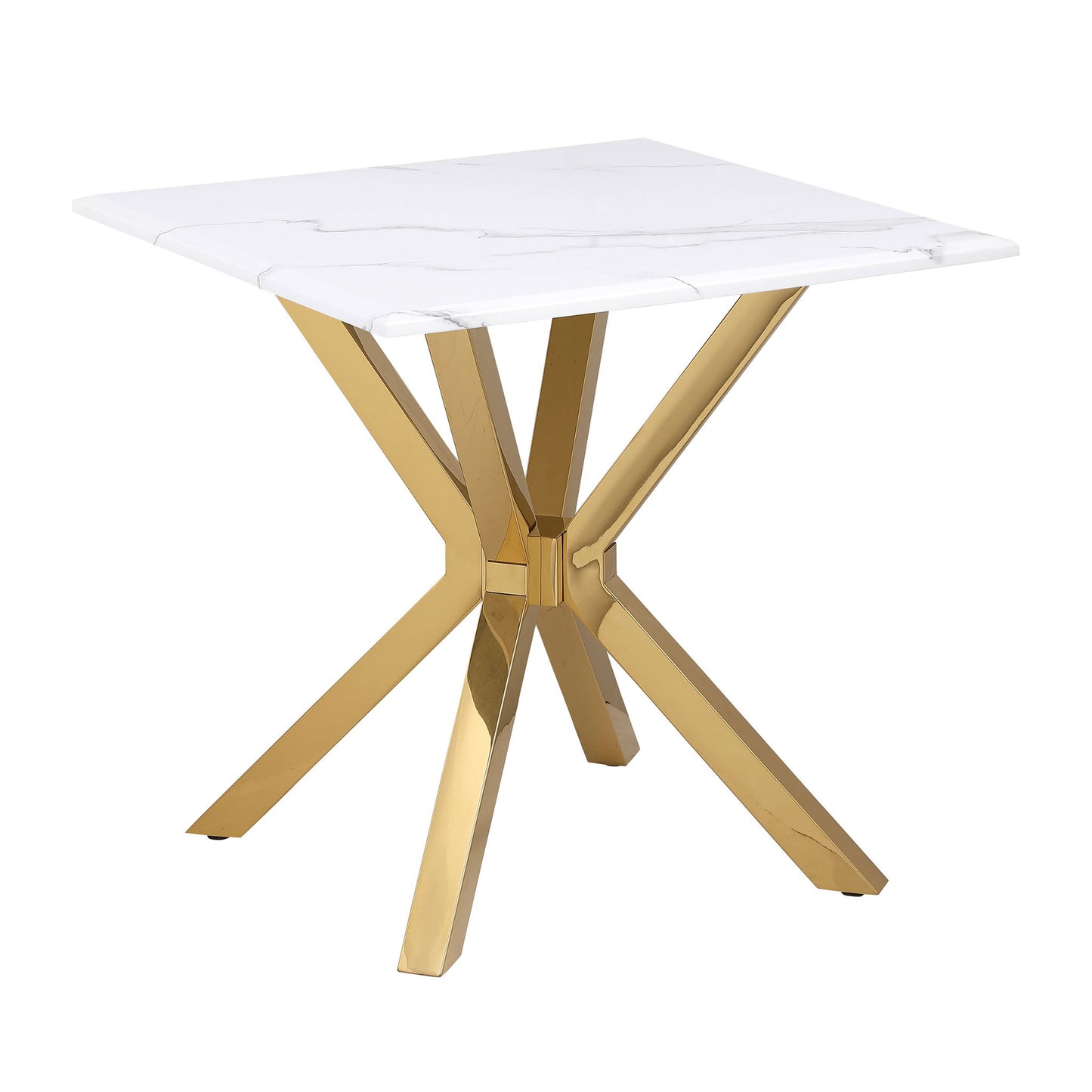 Visalia - Base Stainless Steel End Table - Gold