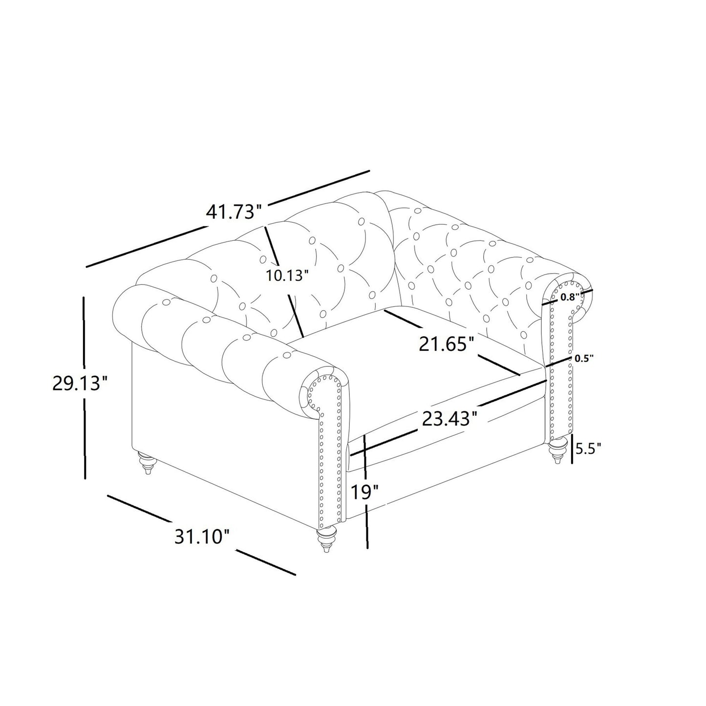 Anina - Chair - Blue