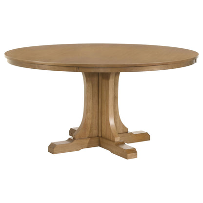 Auburn - Round Dining Table - Natural / Light Brown