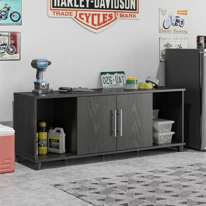 Systembuild Evolution Camberly - Shoe Storage Bench - Black Brown