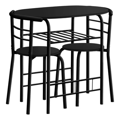 3 Pieces Dining Table Set, Small, Contemporary & Modern