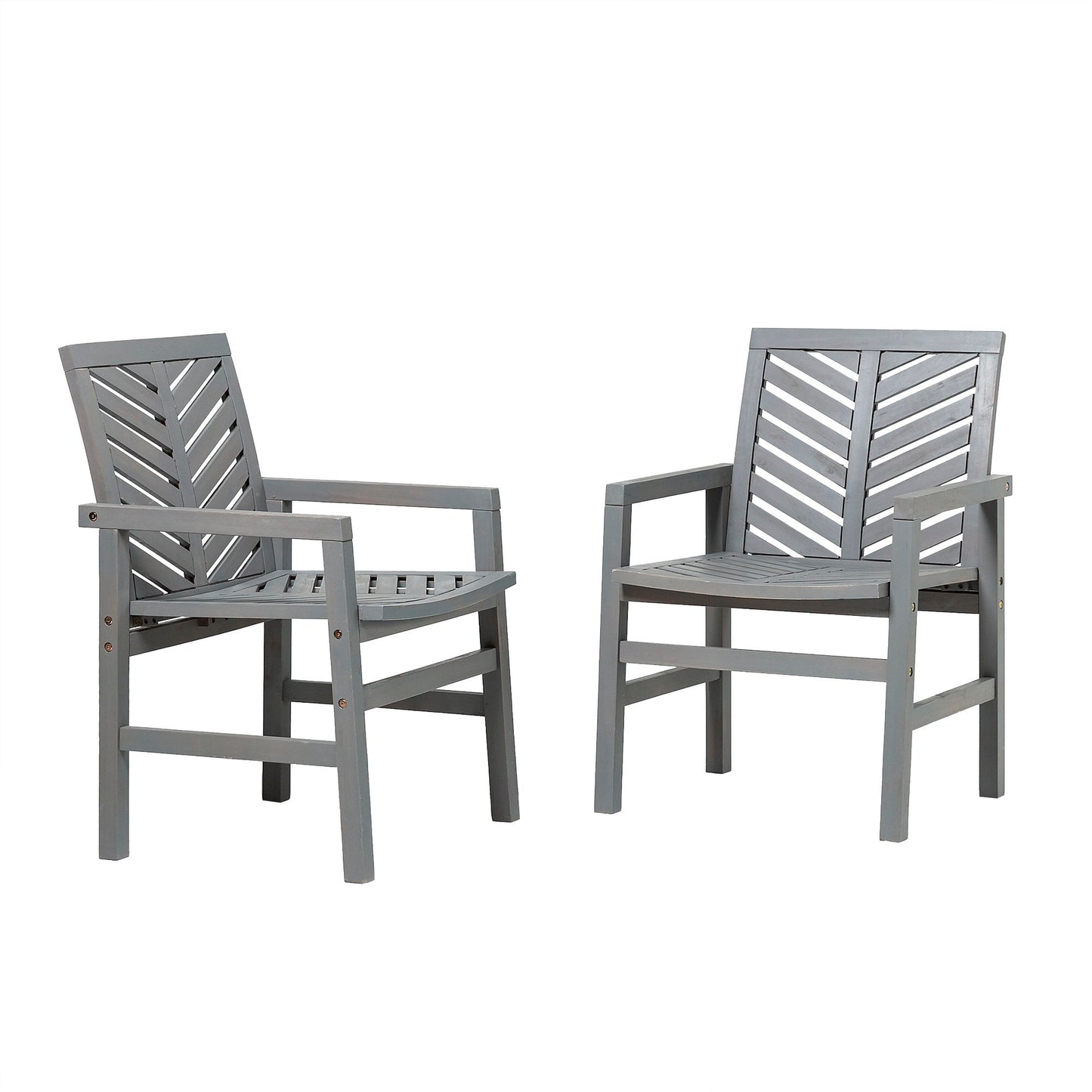 Modern 2 Piece Chevron Patio Chairs