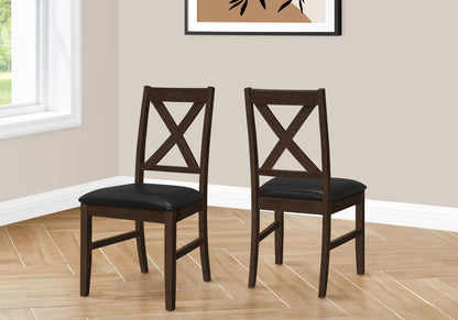 Dining Chair Side, Upholstered For Dining Room, Transitional (Set of 2)