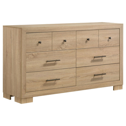 Merritt - 6 Drawer Dresser Cabinet - Light Oak