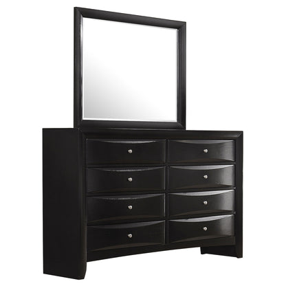 Palamino - 8 Drawer Dresser With Mirror - Black