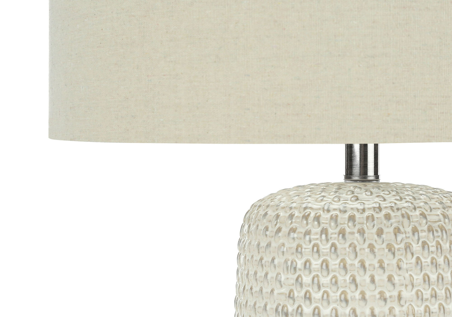 Contemporary Lighting, Table Lamp, Ceramic, Resin - Cream