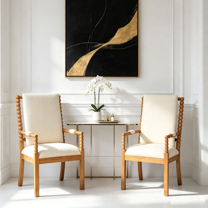 Dining Chairs With Ergonomic Design (Set of 2)