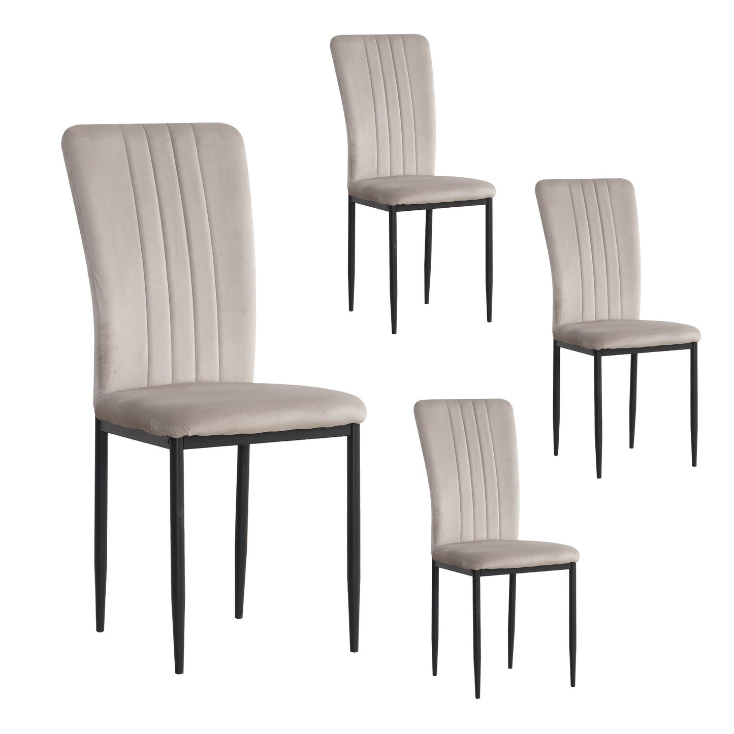 Velvet Dining Chairs For Dining Room (Set of 4)