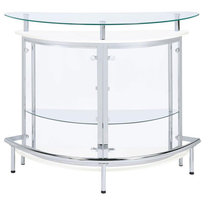 Amarillo - Freestanding Glass Top Home Bar Wine Cabinet