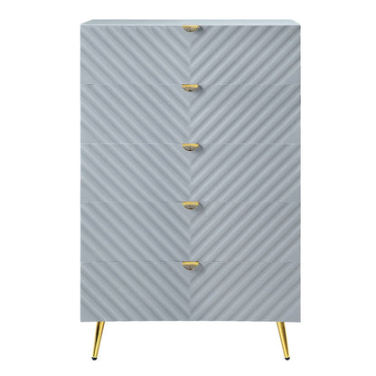 Gaines - Chest - Gray High Gloss