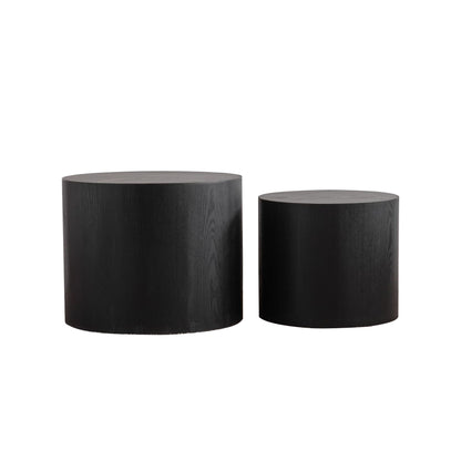Round Nesting Coffee Table For Small Space (Set of 2)