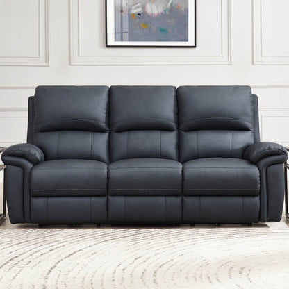 Monica - Power Zero Gravity Reclining Sofa - Gunmetal