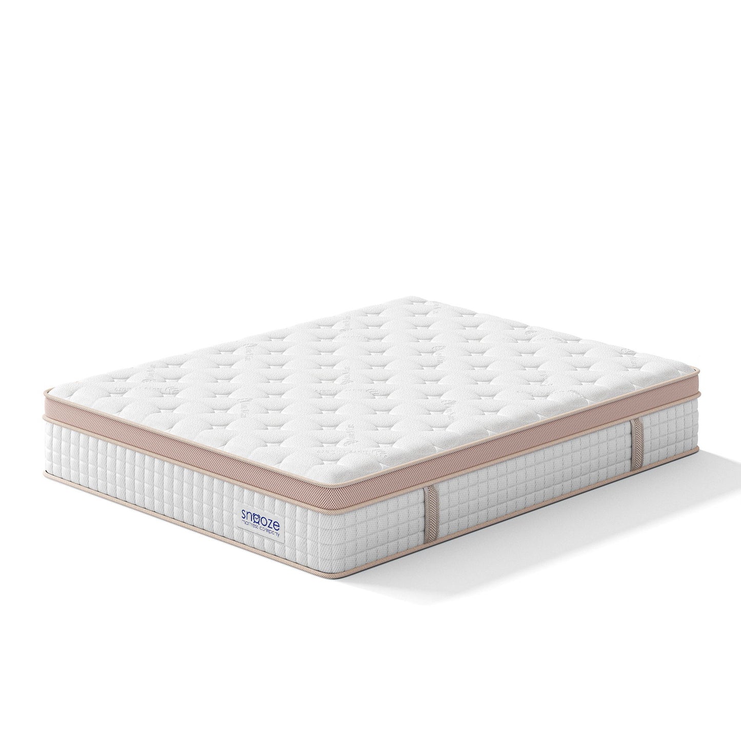 Snooze Mattress Company Harmony - 12" Euro Top Firm Hybrid Mattress With Independently Encased Coils & Gel Memory Foam