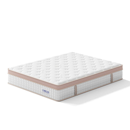 Snooze Mattress Company Harmony - 12" Euro Top Firm Hybrid Mattress With Independently Encased Coils & Gel Memory Foam