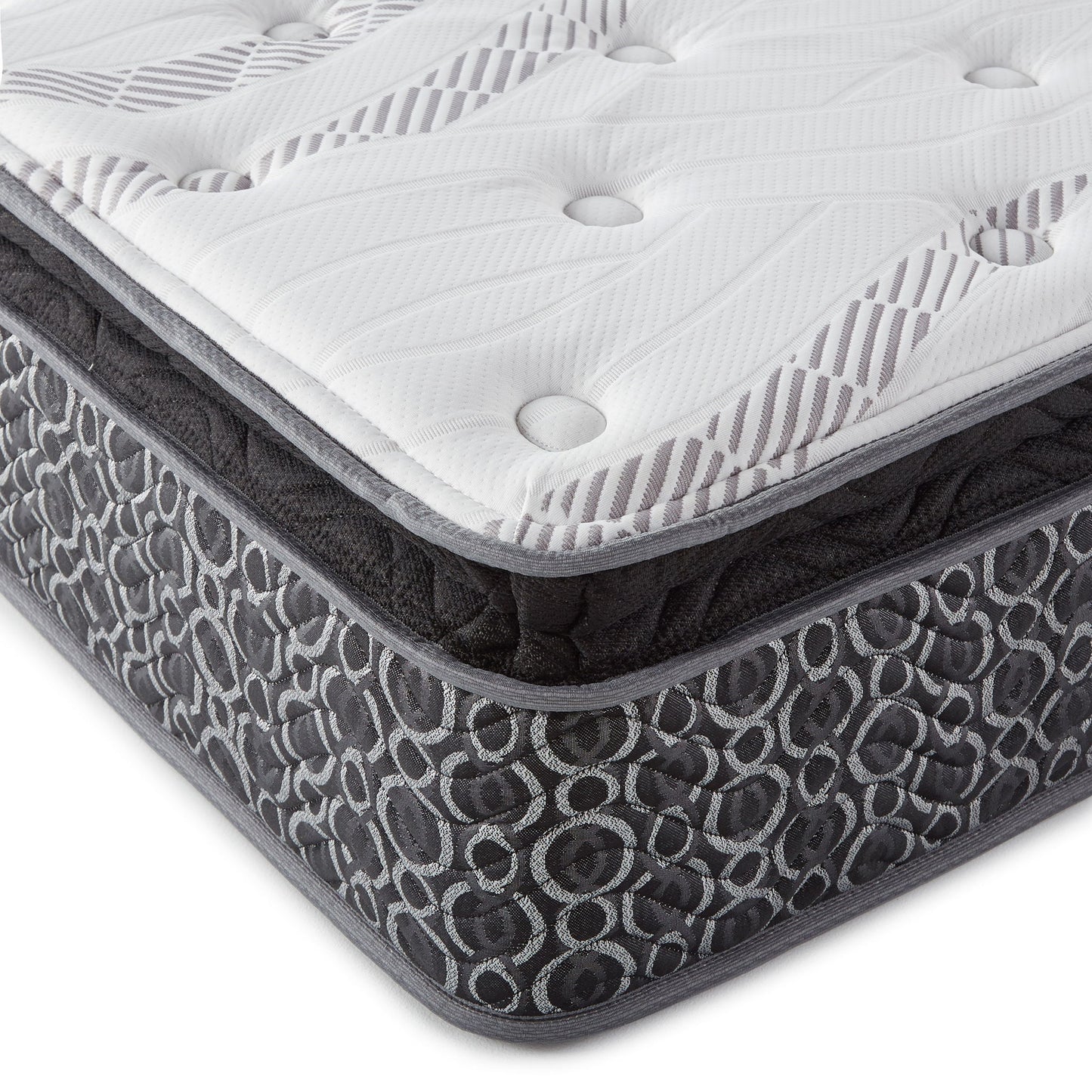 Constance - 11" Pillow Top Hybrid Mattress With Memory Foam And Open Coils