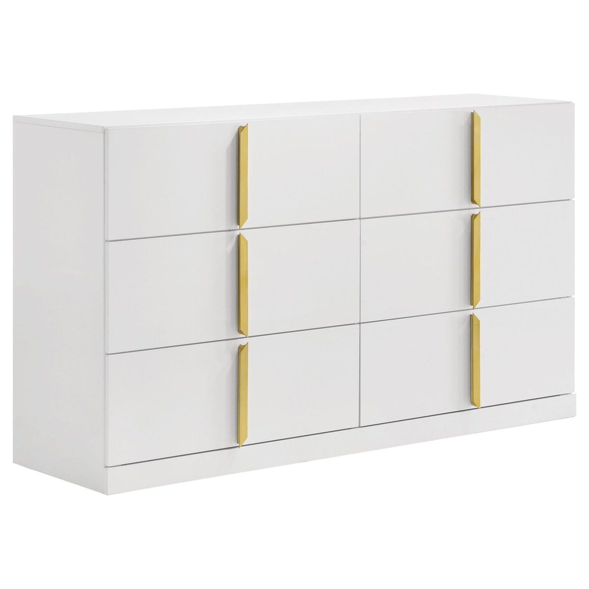 Lauryn - 6 Drawer Dresser Cabinet - Gloss White