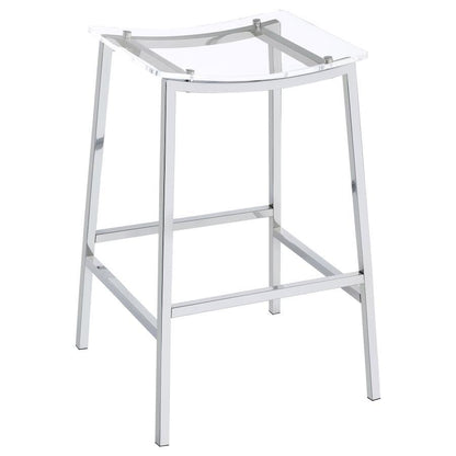 Jovani - Acrylic Backless Bar Stools (Set of 2)