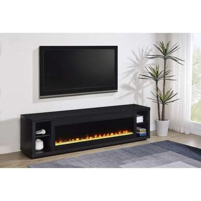 Joselyn - Fireplace TV Stand With Flame Visualizer - Black