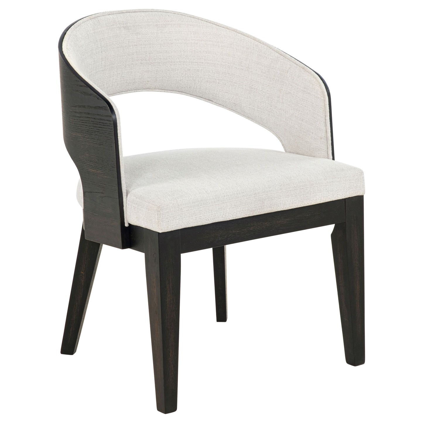 Bangor - Upholstered Dining Arm Chair (Set of 2) - Black / Cream
