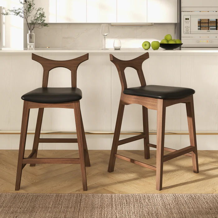 Hester - Upholstered, Square Bar Chair (Set of 2)